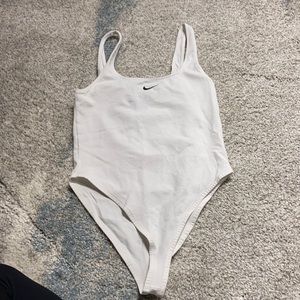 Nike all white sportswear bodysuit